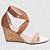 Sandália Anabela Plataforma 7cm Napa Caramelo e Bege Salto Cortiça Design Moderno AVS 4071A - Imagem 6