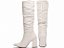 Bota Franzida Cano Alto Feminina Off White Salto Fino Elegante Torricella AVS 1.001B - Imagem 9