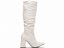 Bota Franzida Cano Alto Feminina Off White Salto Fino Elegante Torricella AVS 1.001B - Imagem 14