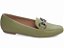 Sapatilha Mocassim Feminino Bico Fino Verde com Bridão Grafite Elegante Torricella AVS 70.041E - Imagem 6