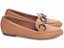 Sapatilha Mocassim Feminino Caramelo Bico Fino com Bridão Grafite Clássico Torricella AVS 70.041B - Imagem 2