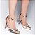 Scarpin Salto Alto Fino 9cm para Casamento Verniz Metalizado Ouro Light Pérola Torricella AVS 66058H - Imagem 7
