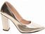 Scarpin Salto Médio Ouro Bico Fino Torricella Conforto e Elegância AVS 65-01E - Imagem 7