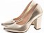 Scarpin Salto Médio Ouro Bico Fino Torricella Conforto e Elegância AVS 65-01E - Imagem 3