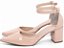 Scarpin Rose Verniz Salto Médio Bico Fino Torricella Fivela Dourada AVS 606C - Imagem 4