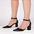 Scarpin Preto Verniz Salto Médio Bico Fino Torricella Fivela Dourada Luxo AVS 606A - Imagem 13
