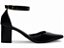 Scarpin Preto Verniz Salto Médio Bico Fino Torricella Fivela Dourada Luxo AVS 606A - Imagem 6