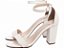 Sandália Feminina Tamanco Salto Grosso Off White AVS 8060B - Imagem 4