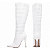 Bota Feminina Cano Alto Branca Salto Fino 12cm Matelassê Napa Torricella AVS 80005C - Imagem 6