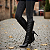 Bota Feminina Cano Alto Preta Salto Fino 12 cm Matelassê Napa Torricella AVS 80005B - Imagem 1