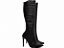 Bota Feminina Cano Alto Preta Salto Fino 12 cm Matelassê Napa Torricella AVS 80005B - Imagem 1