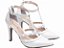 Scarpin Noiva Salto Fino 9cm Verniz Off White Detalhe Pirâmide Torricella AVS 65054C - Imagem 1