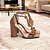 Sandália Feminina Caramelo Casual Salto Grosso Torricella AVS FST025K - Imagem 3
