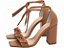 Sandália Feminina Caramelo Casual Salto Grosso Torricella AVS FST025K - Imagem 4