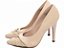 Sapato Scarpin Bege Salto Alto Fino Bico Fino Torricella AVS 9200-113D - Imagem 2