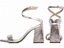 Sandália Feminina Salto Grosso Metalizado Prata Torricella AVS 322B - Imagem 3