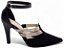 Sandália Scarpin Preto Noiva Sapato Salto Médio AVS 66082B - Imagem 1