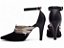 Sandália Scarpin Preto Noiva Sapato Salto Médio AVS 66082B - Imagem 2