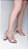 Sandália Feminino Nude Salto Grosso Casual Luxo AVS FST025B - Imagem 9