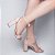 Sandália Feminino Nude Salto Grosso Casual Luxo AVS FST025B - Imagem 5