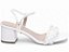 Sandália Saltinho Feminino Casual Branco com Tranças AVS 457.004.104A - Imagem 1