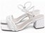 Sandália Saltinho Feminino Casual Branco com Tranças AVS 457.004.104A - Imagem 4