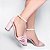 Sandália Feminina Rosa Salto Grosso Luxo com Tranças Torricella AVS FST033B - Imagem 1