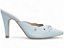 Scarpin Mule Azul Torricella Salto Fino 9cm com Laço Prata Feminino AVS 67078A - Imagem 4