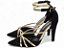 Scarpin Salto Fino Preto Torricella 9cm com Detalhes Metalizados Dourado AVS 67072A - Imagem 4