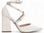Scarpin Salto Grosso Off White Torricella 8,5cm com Apliques Dourados AVS 66077C - Imagem 5