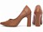 Scarpin Caramelo Torricella Salto Grosso 9cm com Detalhe Vazado Feminino AVS 65061B - Imagem 3