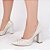 Scarpin Verniz Off White Torricella Salto Grosso 9cm com Tiras em Laço AVS 65-10D - Imagem 9