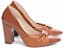 Scarpin Caramelo Torricella Salto Fino Médio 9cm com Laço em Verniz AVS 65-10C - Imagem 2