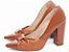 Scarpin Caramelo Torricella Salto Fino Médio 9cm com Laço em Verniz AVS 65-10C - Imagem 4