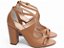 Scarpin Sandália Caramelo Torricella Salto Médio 8,5cm com Fivela Dourada AVS 6000-121C - Imagem 1
