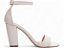 Sandália Feminina Salto Grosso 9cm Off White Torricella Napa Fivela Dourada AVS 2402B - Imagem 5