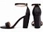 Sandália Feminina Salto Grosso 9cm Preta Torricella Napa Fivela Dourada AVS 2402A - Imagem 3