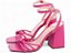 Sandália Feminina Salto Grosso Pink Torricella Napa Fivela Dourada 9cm AVS 45097A - Imagem 3