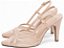 Scarpin Rose Torricella Salto Fino 9cm em Verniz com Tela Bege para Mulheres AVS 67083B - Imagem 4