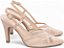 Scarpin Rose Torricella Salto Fino 9cm em Verniz com Tela Bege para Mulheres AVS 67083B - Imagem 2