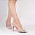 Scarpin Rose Torricella Salto Fino 9cm em Verniz com Tela Bege para Mulheres AVS 67083B - Imagem 1