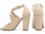 Sandália Feminina Bege Torricella Salto Médio Grosso 8,5cm em Napa com Fivela AVS 6000-121B - Imagem 5