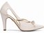 Scarpin Feminino Off White Salto Fino 9cm em Napa com Detalhe Metalizado AVS 67076E - Imagem 5
