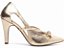 Scarpin Feminino Dourado Salto Fino 9 cm em Napa com Detalhe Metalizado AVS 67076C - Imagem 5