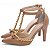 Sapato Scarpin Salto Alto Bico Fino Caramelo Pérolas Douradas Torricella AVS 66080B - Imagem 16