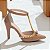 Sapato Scarpin Salto Alto Bico Fino Caramelo Pérolas Douradas Torricella AVS 66080B - Imagem 13