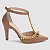 Sapato Scarpin Salto Alto Bico Fino Caramelo Pérolas Douradas Torricella AVS 66080B - Imagem 14
