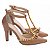 Sapato Scarpin Salto Alto Bico Fino Caramelo Pérolas Douradas Torricella AVS 66080B - Imagem 18