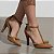 Sapato Scarpin Salto Alto Bico Fino Caramelo Pérolas Douradas Torricella AVS 66080B - Imagem 5
