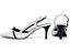 Sapato Scarpin Slingback Off White Salto Fino Médio AVS 600.12I - Imagem 5